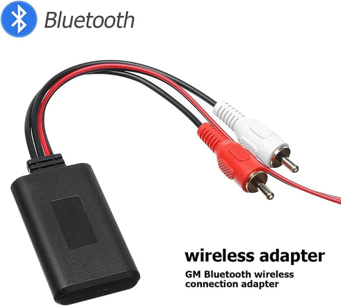 Car Universal Wireless Bluetooth Cable Adapter 2 RCA Aux Audio, Car Radio Connector Input car Bluetooth Carb, 12V Stereo Wireless Play for Fiesta ...