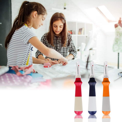 Lhedon Seam Ripper 3 PCS, Seam Rippers for Sewing, Ergonomic Grip, Colorful Large Thread Stitch Remover Tool Handy Stitch Rippers for Sewing Craft...