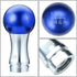 J2 Engineering J2-SK-010-BL 2-Piece Ball Teardrop Style Aluminum 6-Speed Manual Transmission Shift Knob with Thread Adapters Fits M8 M10 M12,Blue/...