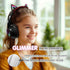 Headphones Cat Ear Wireless Bluetooth 5.3 60H Over Ear, 8H with Led Light Foldable Music Gaming Headset with Aux 3.5mm Mic for Game Pad Tablet Lap...