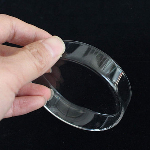 60 mm/65 mm Redondo Aquário Vidro Camarão Alimento Tigelas de Prato Reptiles Água Alimentos Prato Tigela AlimentadoraAilinda 65MM...