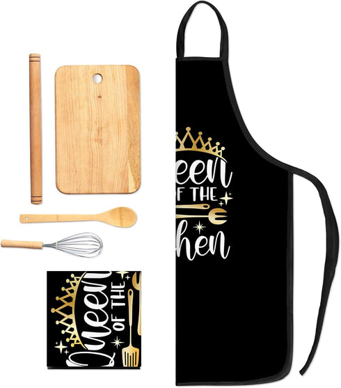 Grilling Aprons for Women Men,Bbq Baking Apron for Men Women,King and Queen Aprons, Funny Aprons for Couple...