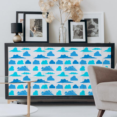 FINGERINSPIRE Clouds Painting Stencil 11.8x11.8inch Reusable 9 Styles Cloud Pattern Drawing Template DIY Art Clouds Theme Cartoon Clouds Decoratio...