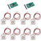 2 Sets 50kg Human Scale Load Cell Weighing Sensor Resistance Strain Half-Bridge Sensor + HX711 A/D Amplifier Weight Module DIY Kit Compatible Ardu...