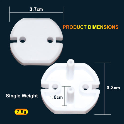 Heyiarbeit 30pcs Outlet Covers Child Proof Plug Cover Electrical Protector Safety Caps for Home Office Electrical Outlets Child Safety Socket Cove...