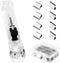 Push Stapler Clamp Stapler?Clam Clip dispensers Push StaplerSuitable for Offices, Schools, and Homes?Reusable Portable Handheld Clam...