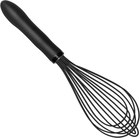 Silicone Whisk,Kitchen Silicone Whisks for Cooking Non Scratch,Wisking Tool Metal Wire Stainless Steel Whisk Egg Bread Silicone Wisk,Small Mini He...