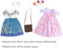 18 Inch Doll Clothes Mirabel Isabella Costume Accesories Magic Costume Flowers Princess Dresses for 18" Doll...