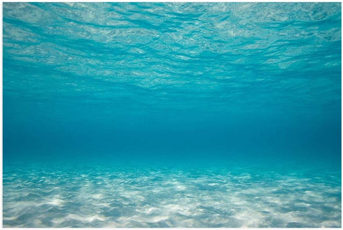 T&H XHome Aquarium Décor Backgrounds Pure Blue Water Pattern Fish Tank Background Aquarium Sticker Wallpaper Decoration Picture PVC Adhesive Poste...