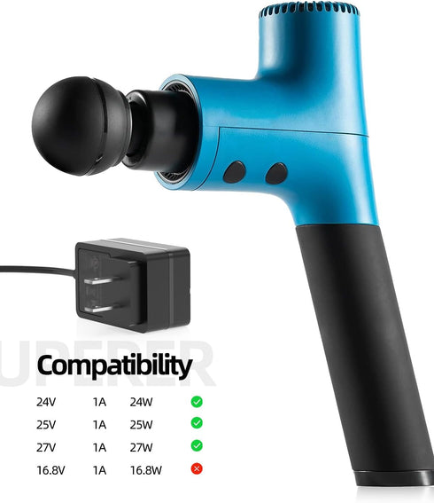 26V 24V Massage Gun Charger Fit for Lifepro Sonic Pulse FX, M1 Percussion, X Percussion, LX Professional Percussion, Flex DynaFlex, Dynaflex, Dyna...