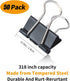 Metal Small Binder Clips Small for Paperwork,50 Pack 3/4 Inch Paper Clamps Clips Office Supplies,Mini Black Office Clips...