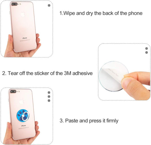 Bonoma Phone Ring Stand, 3 Pack Dog Paws 360 Degree Rotation Finger Grip Stand Holder Compatible with Smartphones and Tablets......