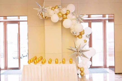 Tellpet Star Balloons Foil Balloon for Birthday Bachelorette Engagement Wedding Party, 2pcs Large Silver Balloon...