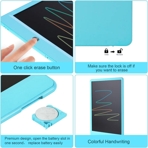 EooCoo Toys for Ages 3-6, Drawing Board, 10 Inch LCD Writing Tablet, Electronic Drawing Tablet, Boy Birthday Gift, Kids Toys, Drawing Pad Girls To...