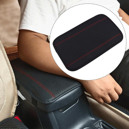 Car Armrest Pad, Auto Armrest Cushion?PU Leather Black Waterproof Center Console Pad Car Armrest Seat Box Cover Protector for Most Vehicle, SUV, T...
