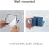 4Pcs Wall Mount Phone Holder Adhesive Wall Phone Mount Charging Stand and Remote Control Stand Multipurpose Socket Pocket Universal Deck Storage B...