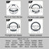 Fashion Fluffy Steering Wheel Covers for Women/Girls/Ladies Australia Pure Wool 15 Inch 1 Set 3 Pcs (Black)...