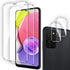 2+2 Pack Tempered Glass Screen Protector for Samsung Galaxy A03S 5G with Camera Lens Protector,Ultra HD, 9H Hardness,Case Friendly...