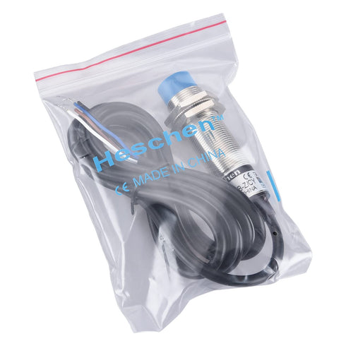 M18 Capacitive Proximity Sensor Switch, Non-Shield Type, LJC18A3-B-Z/CY, Detection 10mm, 10-30VDC 200mA, PNP NO+NC, 4 Wires...