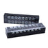 Antrader 10-Pack 8 Positions Dual Rows 600V 15A Wire Barrier Block Screw Terminal Strip with Cover TB-1508...