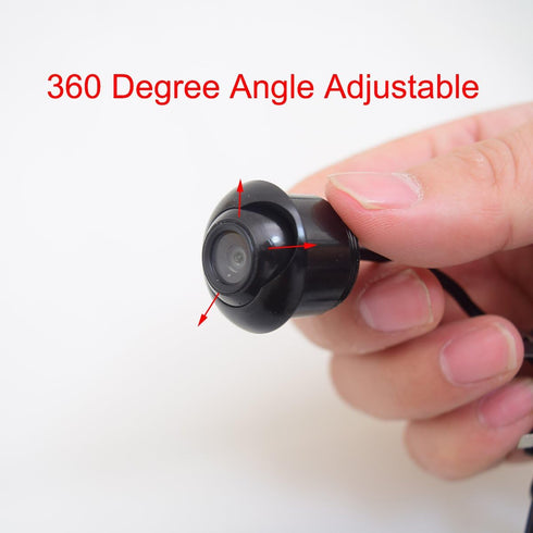 Front View Camera Car Auto Front View Forward Camera Screw Bumper Mount Universal Fit Non-Mirror Image w/o Grid Lines...
