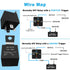 12V/40A SPDT Standard Auto Relay 5 pin Car Heavy Duty Switches & Starters, Used for Motor Automobile, Replaces Type: JD-1914(4pcs) with Black Wate...