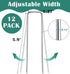 12 Pack Garden Stakes Landscape Staples, 5 inch U-Shaped Tent Stakes 11 Gauge Galvanized SOD Pins Lawn Stakes for Weed Barrier Fabric Securing, Fe...