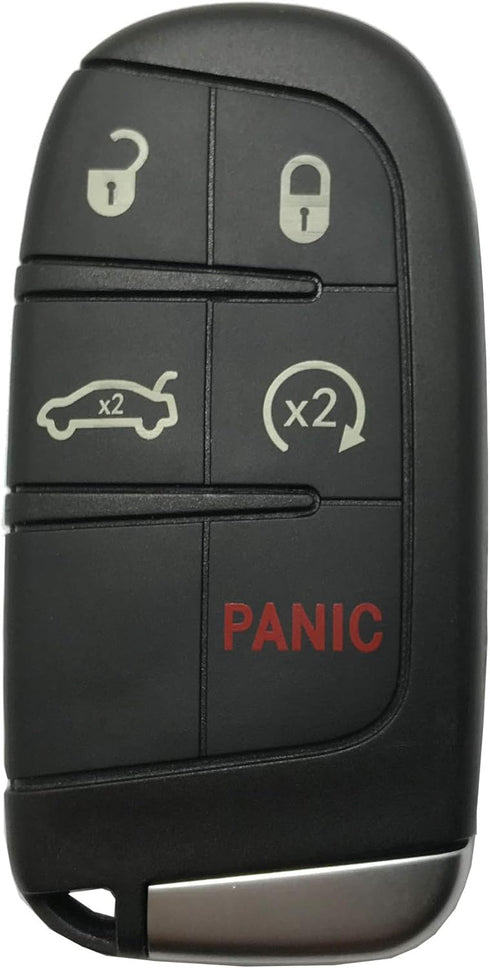 J-ACCES Key Fob Case Shell Fit for Jeep Grand Cherokee Dodge Challenger Charger Dart Durango Journey Chrysler 300...