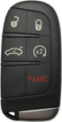 J-ACCES Key Fob Case Shell Fit for Jeep Grand Cherokee Dodge Challenger Charger Dart Durango Journey Chrysler 300...