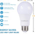 3-Way Led Light Bulbs A21, 50 100 150 Watt Equivalent, Perfect for Reading, Warm White (3000K), Indoor Standard E26 Bulb, Energy Efficient 20 Watt...