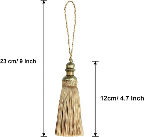 2 Pack 21cm/8 Inch Tassel With Loops - Handmade Craft, DIY Accessories for Home Decoration...