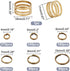 PH PandaHall 900 Pcs 6 Sizes 4/5/6/7/8/10mm Iron Split Rings Double Loop Jump Ring for Jewelry Making Antique Bronze...
