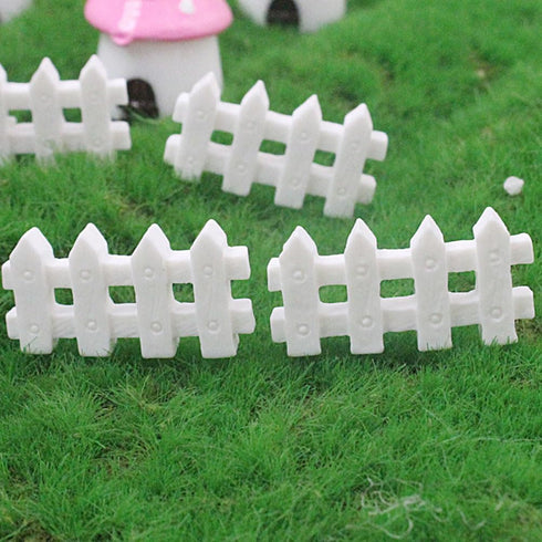 BESPORTBLE 10 Pcs Miniature Garden Fence Mini Picket Ornament Fence for Dollhouse Garden Plant Pot Decorations DIY Project (White)...