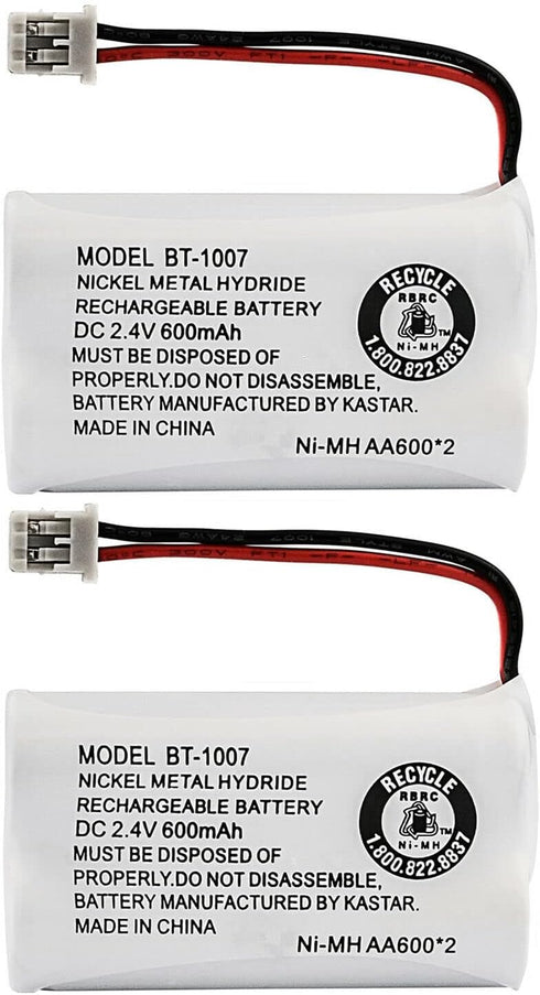 Kastar 2-Pack BBTY0651101 Model BT1007 Cordless Phone Battery for Uniden BT-1007 BT-1015, CEZAI2998 DECT1340 DECT1363 DECT1363BK DECT1363-2 DECT14...