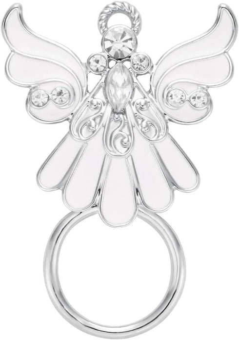 Rhinestone Crystal Angel Wings Eyeglass Holder&Brooches Pin...