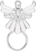 Rhinestone Crystal Angel Wings Eyeglass Holder&Brooches Pin...