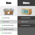Bread Box for Kitchen Countertop?Bread Storage Container with Airtight Lid?Time Recorder Bread Box for keeping Bread, Toast?Donut?agel, Loaf Fresh...