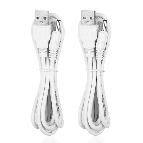 Smays Charger for HelloBaby HB66, HB50, HB6550, HB30 Baby Camera Monitor K05S050100U, 2-Pack Power Cord 5 ft...