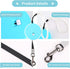 Retractable Dog Leash for Small and Medium Dogs up to 22lbs with 9.8ft Strong Nylon Tape, Hands Free, Portable and Lightweight Leash with Wrist St...