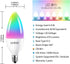 LVWIT Smart Light Bulb, B11 Smart Candelabra LED Bulb, E12 Base(12mm) WiFi Chandelier Light Bulb, Color Changing, Dimmable, Work with Alexa Home A...