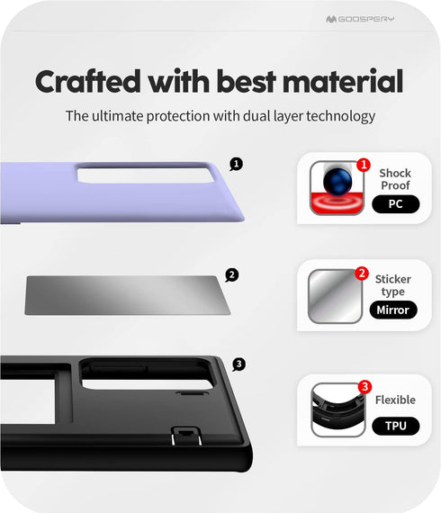 GOOSPERY Magnetic Door Bumper Compatible with Galaxy S22 Ultra Case, Card Holder Wallet Easy Magnet Auto Closing Protective Dual Layer Sturdy Phon...