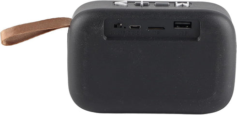 Yoidesu MiniSpeaker with Hand Strap, Subwoofer, Memory Card, Portable Wireless Speaker, Black...
