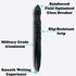Uzi Tactical Pen with CuffKey in the Cap, Refillable Ultra Durable Aircraft Aluminum Ballpoint Pen Writing Tactical Pen Self Survivor Pen (Black)...