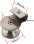 Round Shape Glass Cabinet Door Knob No Need Drill Cabinet Pull Handles -Pack of 2...