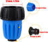 5 Pcs Drip Irrigation 3/4 To 1/2 Inch Adapter, For 1/2 inch (16MM) Irrigation Tubing (OD 0.620 in.ID is 0.520. in),Blue US Garden Water Hose GHT 3...