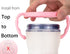 Baby Bottle Handles for Comotomo 5 Ounce & 8 Ounce Silicone Baby Bottles, Compatible Comotomo Bottle Holder for Baby, Pack of 2, Pink...