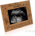 KATE POSH Baby Engraved Wood Picture Frame - Sometimes The Smallest Things take up The Most Room in Your Heart - Winnie The Pooh Sonogram Picture ...