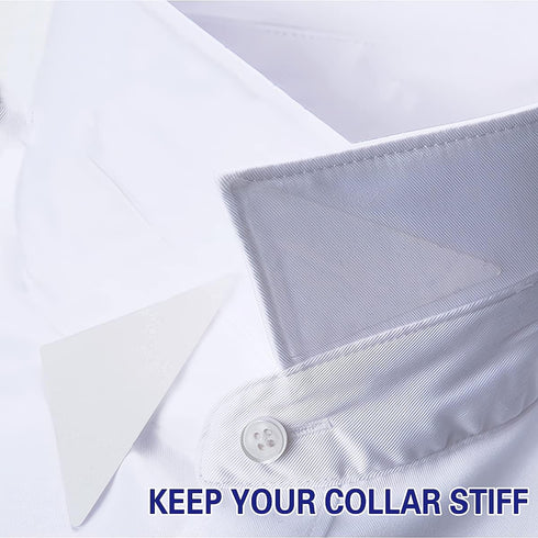 Collar Stays for Polo Shirts, No Curl Collar Polo Shirt Collar Stays, Polo Shirt Collar Fixed Great for Any Shirt with Collar...