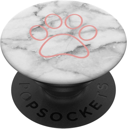 Cute Pink Dog Paw Gift for Girls PopSockets PopGrip: Swappable Grip for Phones & Tablets...