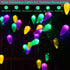 Solar Strawberry String Lights for Halloween Christmas Mardi Gras Decorations, 50 LED C6 8 Modes Solar Christmas Lights for Outdoor Mardi Gras Chr...
